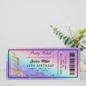 Einladung zum Goldenen Party (Stehend Vorderseite)