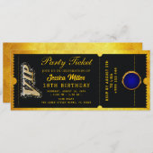 Einladung zum Goldenen Party (Vorne/Hinten)