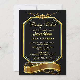 Einladung zum Goldenen Party