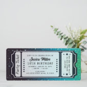 Einladung zum Goldenen Party (Stehend Vorderseite)