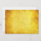 Einladung zum Goldenen Party (Rückseite)