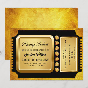 Einladung zum Goldenen Party