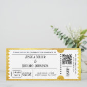 Einladung zum Goldenen Party (Stehend Vorderseite)