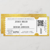 Einladung zum Goldenen Party (Vorne/Hinten)