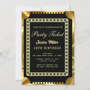 Einladung zum Goldenen Party
