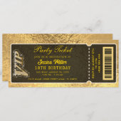 Einladung zum Goldenen Party (Vorne/Hinten)