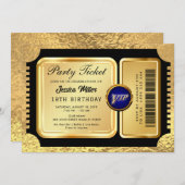 Einladung zum Goldenen Party (Vorne/Hinten)