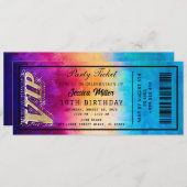 Einladung zum Goldenen Party (Vorne/Hinten)