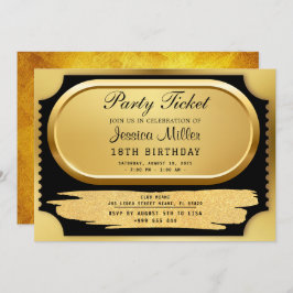 Einladung zum Goldenen Party