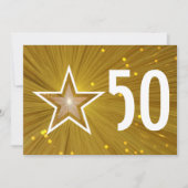 Einladung zum Goldenen Star "50"-Jubiläum (Vorderseite)