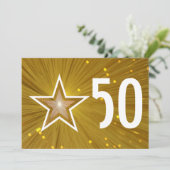 Einladung zum Goldenen Star "50"-Jubiläum (Stehend Vorderseite)