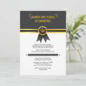 Einladung zum Goldrand-Abschluss (Stehend Vorderseite)