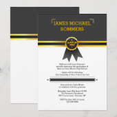 Einladung zum Goldrand-Abschluss (Vorne/Hinten)