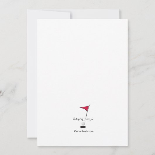 Einladung zum Golf (Rückseite)