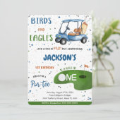 Einladung zum Golf Birthday (Stehend Vorderseite)