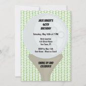 Einladung zum Golf Birthday (Vorderseite)