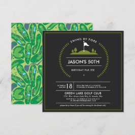 Einladung zum Golf Birthday Party