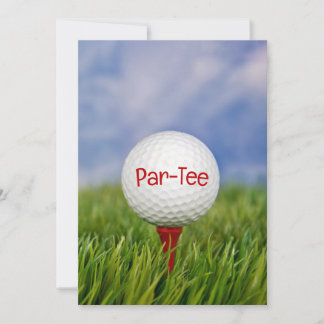 Einladung zum Golf Birthday Party