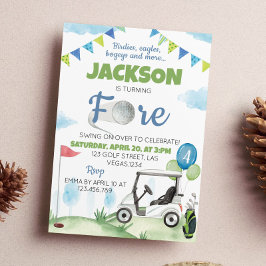 Einladung zum Golf Birthday Party