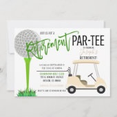 Einladung zum Golf Birthday Party (Vorderseite)