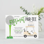 Einladung zum Golf Birthday Party (Stehend Vorderseite)