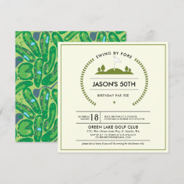 Einladung zum Golf Birthday Party