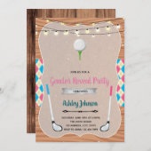 Einladung zum Golf-Gender (Vorne/Hinten)