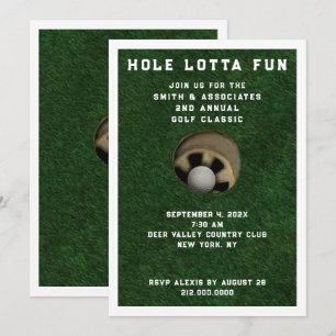 Einladung zum Golf Party