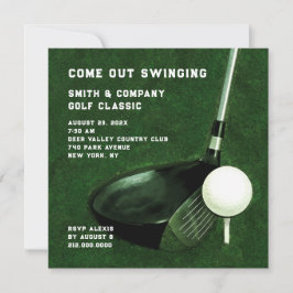 Einladung zum Golf-Thema