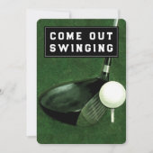 Einladung zum Golf-Thema (Vorderseite)