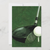 Einladung zum Golf-Thema (Rückseite)