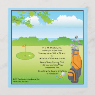 Einladung zum Golfspielen