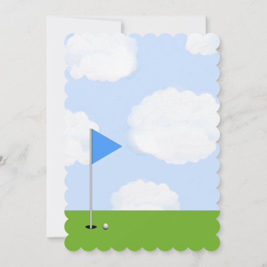 Einladung zum Golfturnier (Rückseite)