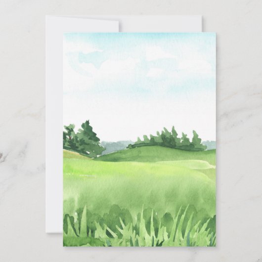 Einladung zum Golfturnier (Rückseite)