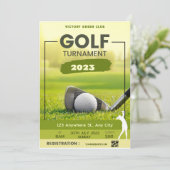 Einladung zum Golfturnier Persönlich (Stehend Vorderseite)