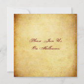 Einladung zum Gothic Witch Halloween-Party (Rückseite)