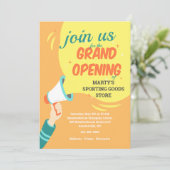 Einladung zum Grand Opening Bull Horn (Stehend Vorderseite)