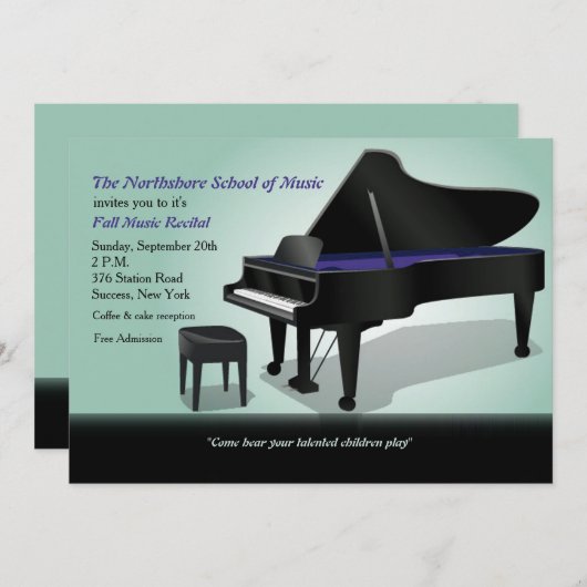 Einladung zum Grand Piano (Vorne/Hinten)