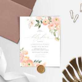 Einladung zum Green Baby Dusche mit Kostüm & Körpe