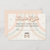 Einladung zum Groovy Retro 70er Diaper (Vorne/Hinten)