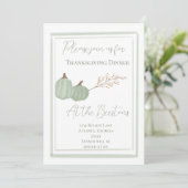 Einladung zum grünen Erntedank (Stehend Vorderseite)