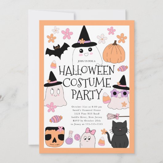 Einladung zum Halloween-Party (Vorderseite)