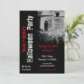 Einladung zum Halloween-Party (Stehend Vorderseite)