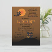 Einladung zum Halloween-Party anzeigen (Stehend Vorderseite)