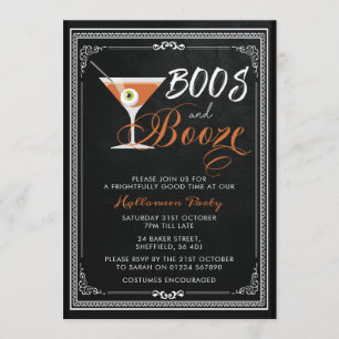 Einladung zum Halloween-Party - Boos und Bootsfahr