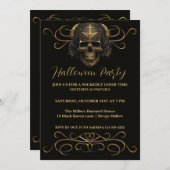 Einladung zum Halloween-Party der Kühle (Vorne/Hinten)