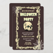 Einladung zum Halloween-Party der Kühle: wagen Sie (Vorne/Hinten)