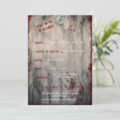 Einladung zum Halloween-Party des Zehenmarkts (Stehend Vorderseite)