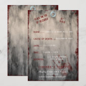 Einladung zum Halloween-Party des Zehenmarkts (Vorne/Hinten)