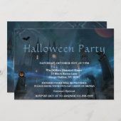 Einladung zum Halloween-Party Eerie Night (Vorne/Hinten)
